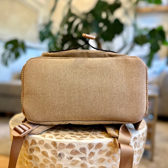 NWT Tan Canvas Backpack